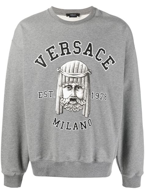 versace crew neck sweater|farfetch versace sweaters.